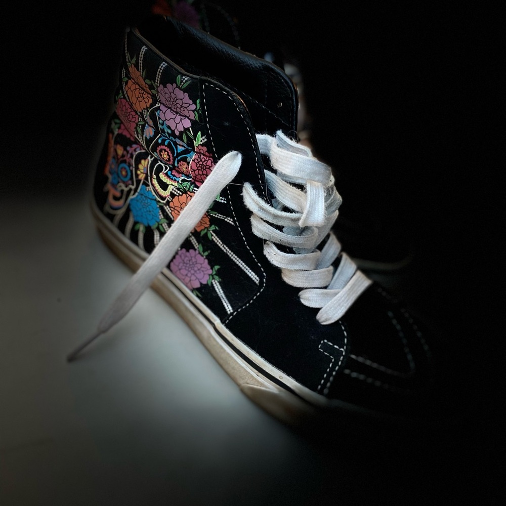 Vans Black Multicolor Floral High-Tops